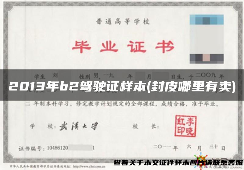 2013年b2驾驶证样本(封皮哪里有卖)