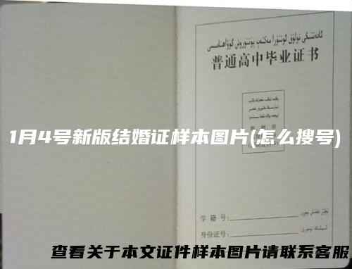 1月4号新版结婚证样本图片(怎么搜号)