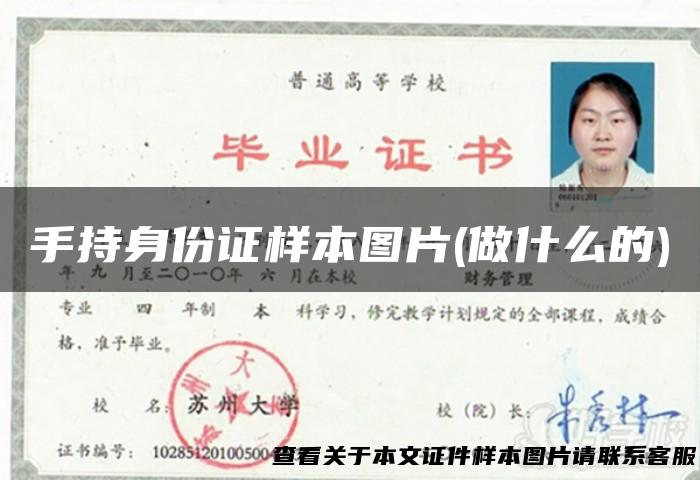 手持身份证样本图片(做什么的)