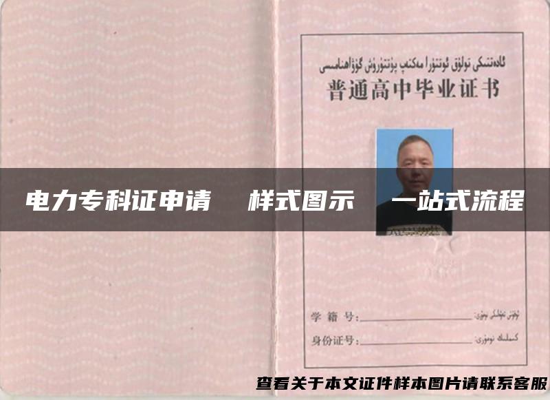 电力专科证申请 样式图示 一站式流程