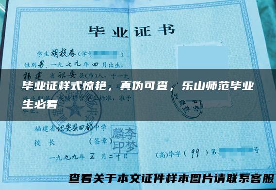 毕业证样式惊艳，真伪可查，乐山师范毕业生必看