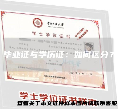 毕业证与学历证：如何区分？
