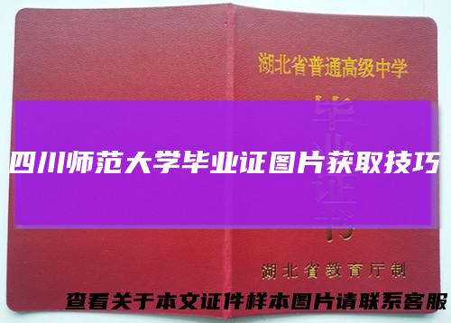 四川师范大学毕业证图片获取技巧