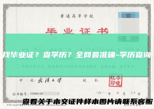 找毕业证?查学历?全网最准确-学历查询