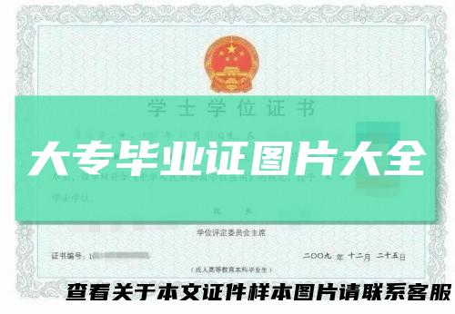 大专毕业证图片大全