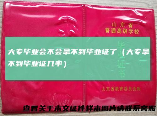 大专毕业会不会拿不到毕业证了(大专拿不到毕业证几率)