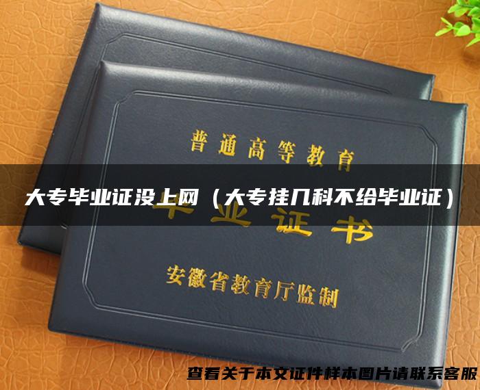 大专毕业证没上网（大专挂几科不给毕业证）