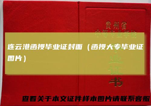 连云港函授毕业证封面（函授大专毕业证图片）