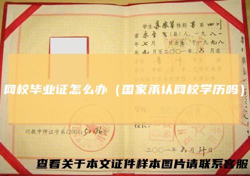 网校毕业证怎么办（国家承认网校学历吗）