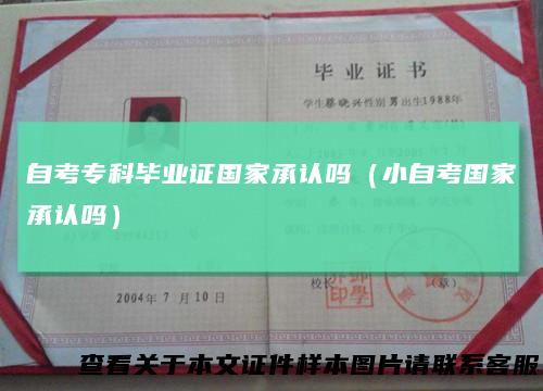 自考专科毕业证国家承认吗（小自考国家承认吗）