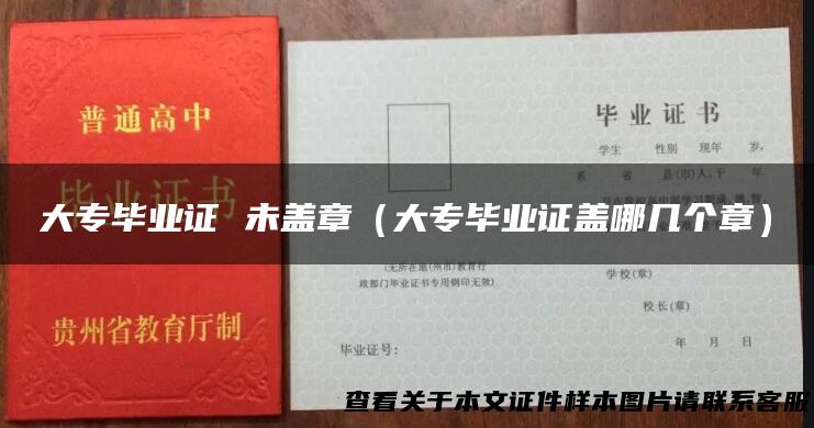大专毕业证 未盖章（大专毕业证盖哪几个章）