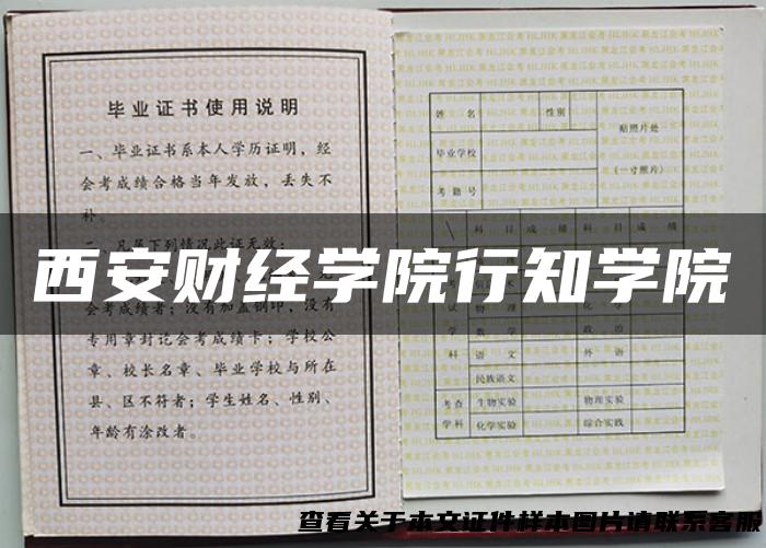 西安财经学院行知学院
