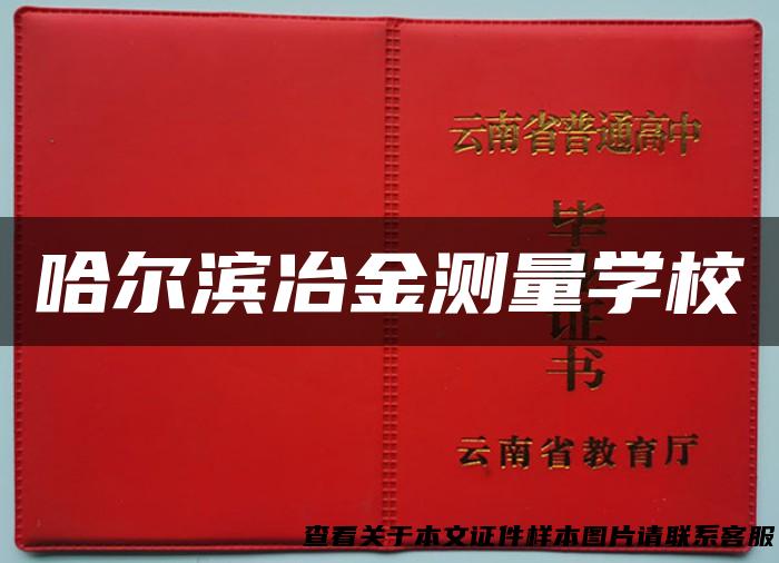 哈尔滨冶金测量学校