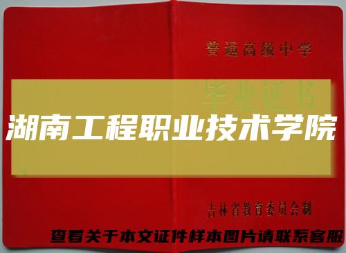湖南工程职业技术学院