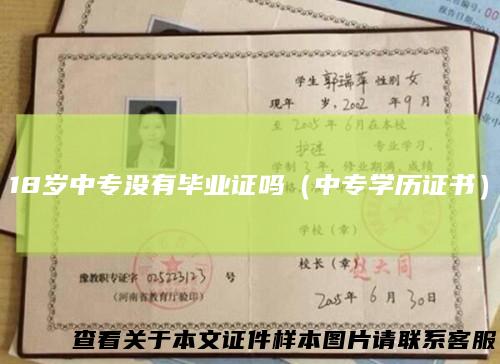 18岁中专没有毕业证吗（中专学历证书）