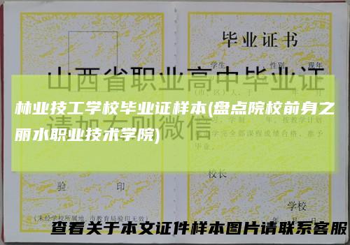 林业技工学校毕业证样本(盘点院校前身之丽水职业技术学院)