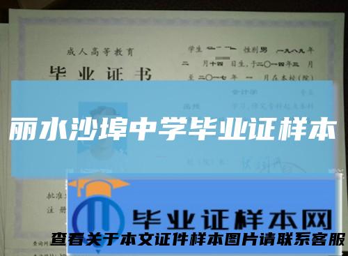 丽水沙埠中学毕业证样本