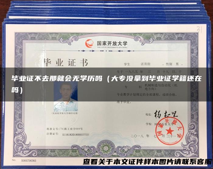 毕业证不去那就会无学历吗（大专没拿到毕业证学籍还在吗）