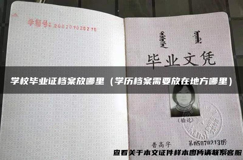 学校毕业证档案放哪里（学历档案需要放在地方哪里）