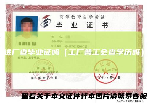 进厂查毕业证吗(工厂普工会查学历吗)