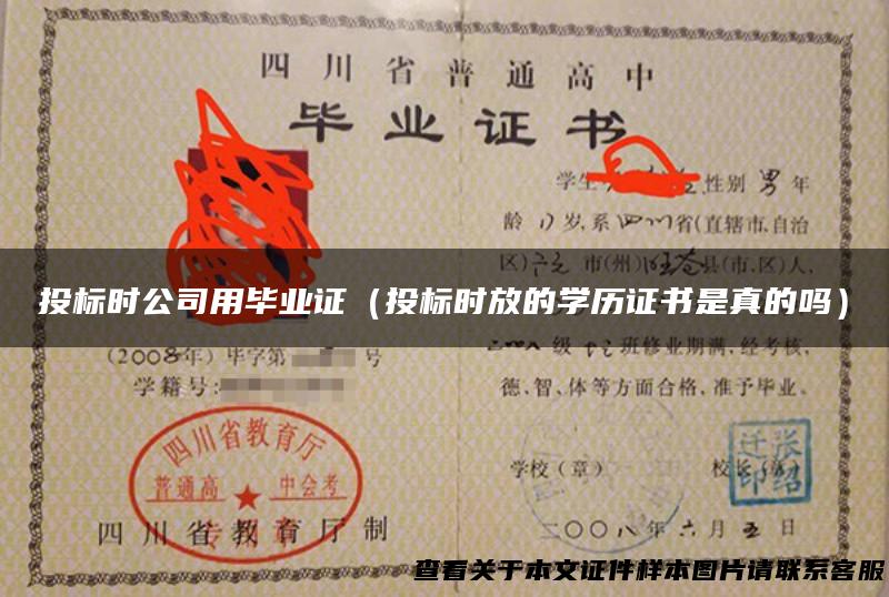 投标时公司用毕业证（投标时放的学历证书是真的吗）