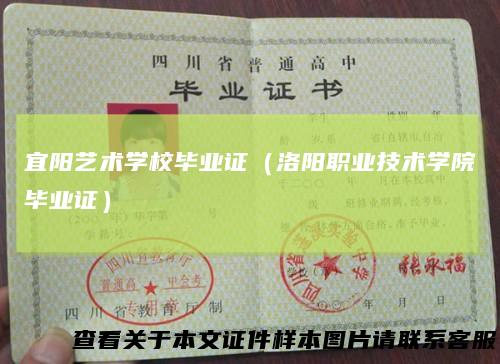 宜阳艺术学校毕业证（洛阳职业技术学院毕业证）