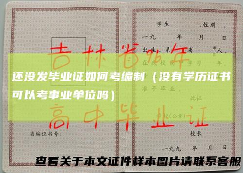 还没发毕业证如何考编制（没有学历证书可以考事业单位吗）