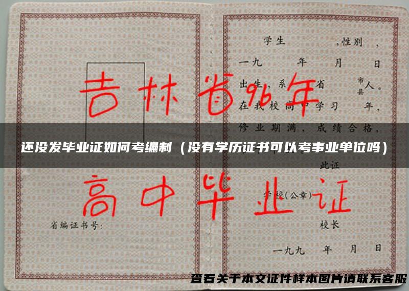 还没发毕业证如何考编制（没有学历证书可以考事业单位吗）