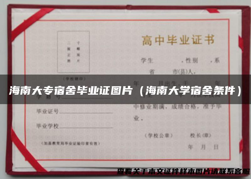 海南大专宿舍毕业证图片（海南大学宿舍条件）