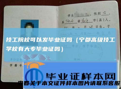 技工院校可以发毕业证吗（宁都高级技工学校有大专毕业证吗）