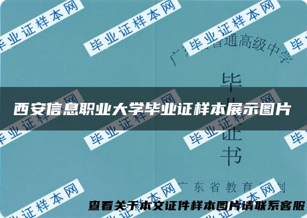 西安信息职业大学毕业证样本展示图片