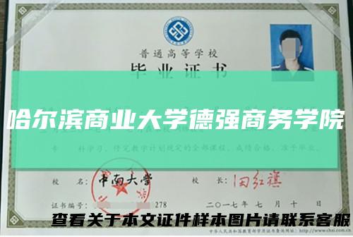 哈尔滨商业大学德强商务学院