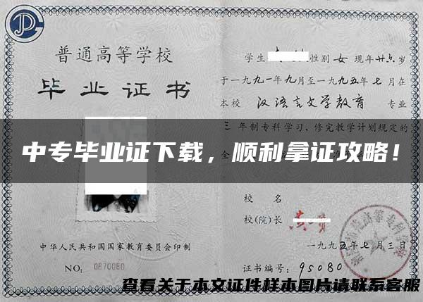 中专毕业证下载，顺利拿证攻略！