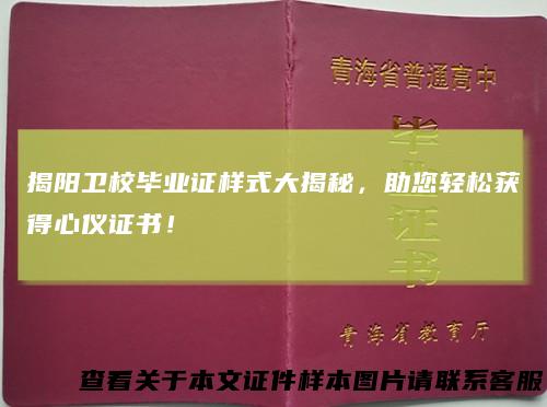 揭阳卫校毕业证样式大揭秘，助您轻松获得心仪证书！