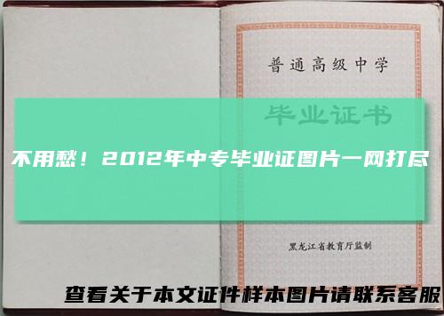 不用愁！2012年中专毕业证图片一网打尽