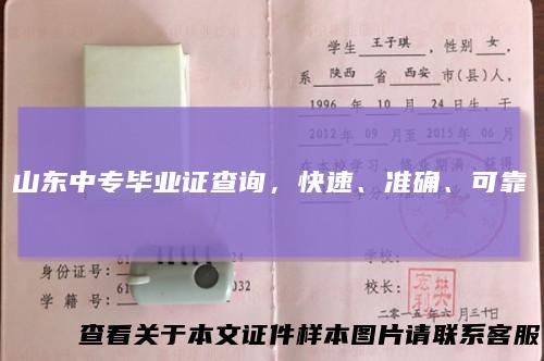 山东中专毕业证查询，快速、准确、可靠