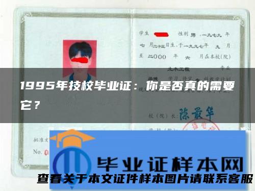 1995年技校毕业证：你是否真的需要它？