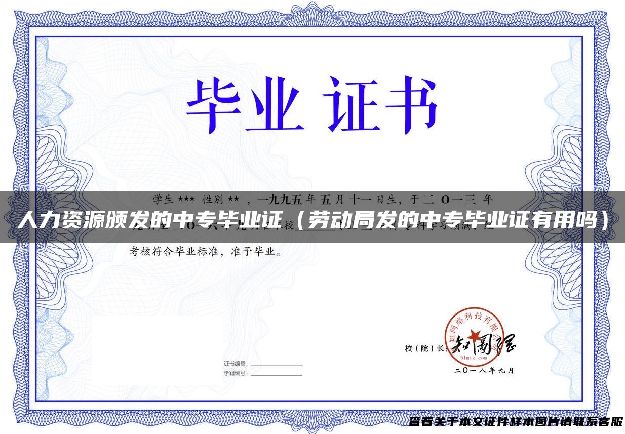 人力资源颁发的中专毕业证（劳动局发的中专毕业证有用吗）