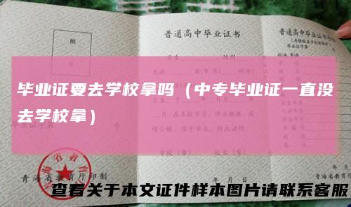毕业证要去学校拿吗（中专毕业证一直没去学校拿）
