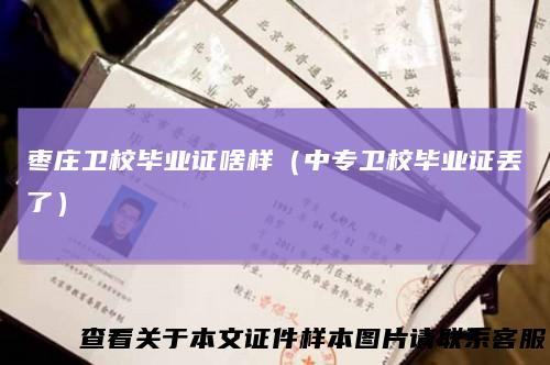 枣庄卫校毕业证啥样（中专卫校毕业证丢了）