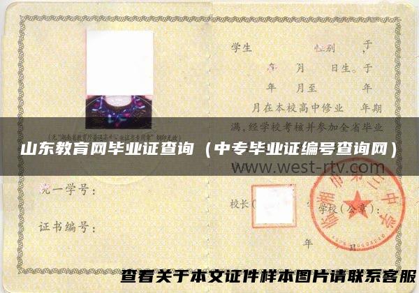 山东教育网毕业证查询（中专毕业证编号查询网）