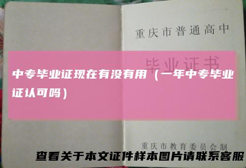中专毕业证现在有没有用（一年中专毕业证认可吗）