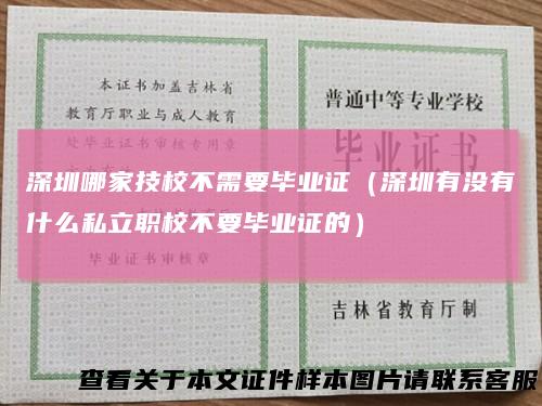 深圳哪家技校不需要毕业证（深圳有没有什么私立职校不要毕业证的）
