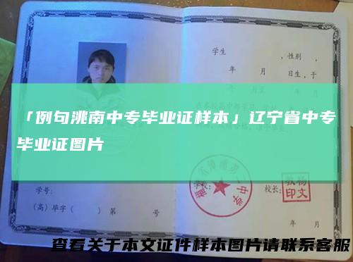 「例句洮南中专毕业证样本」辽宁省中专毕业证图片