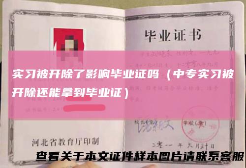 实习被开除了影响毕业证吗(中专实习被开除还能拿到毕业证)