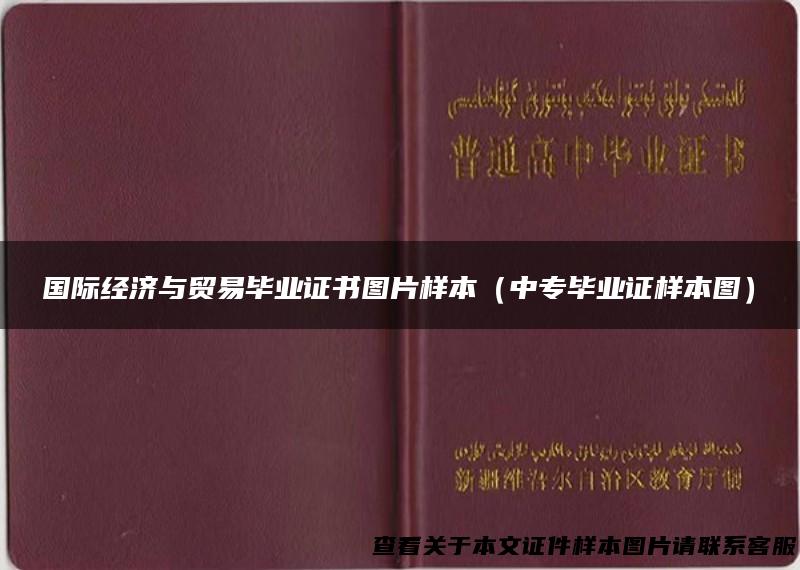 国际经济与贸易毕业证书图片样本（中专毕业证样本图）