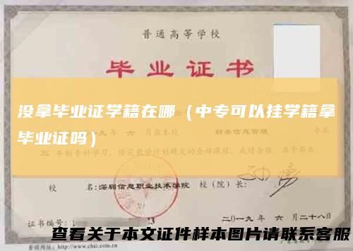 没拿毕业证学籍在哪(中专可以挂学籍拿毕业证吗)
