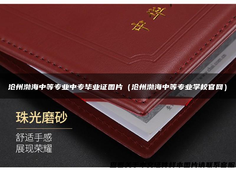 沧州渤海中等专业中专毕业证图片（沧州渤海中等专业学校官网）