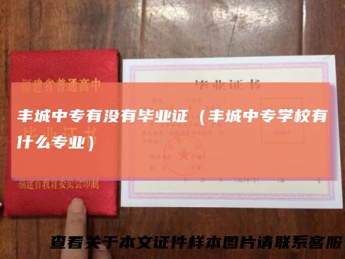 丰城中专有没有毕业证（丰城中专学校有什么专业）