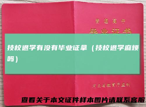 技校退学有没有毕业证拿（技校退学麻烦吗）